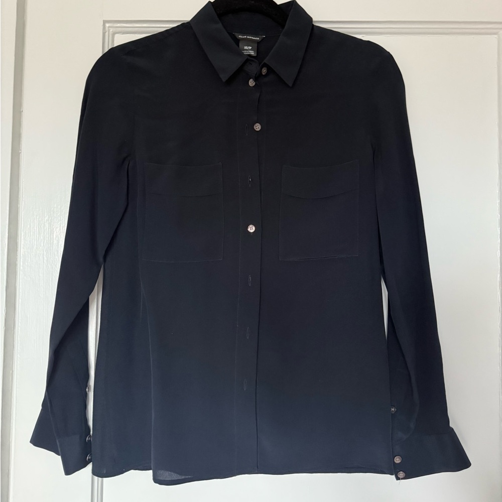 Club Monaco Blue Button Down Shirt Long Sleeve
